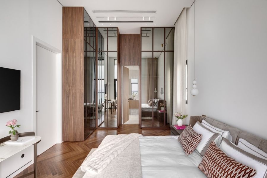 עיצוב דודו כהן צלם עודד סמדר, טקסטיל ELLA DECOR חדר שינה